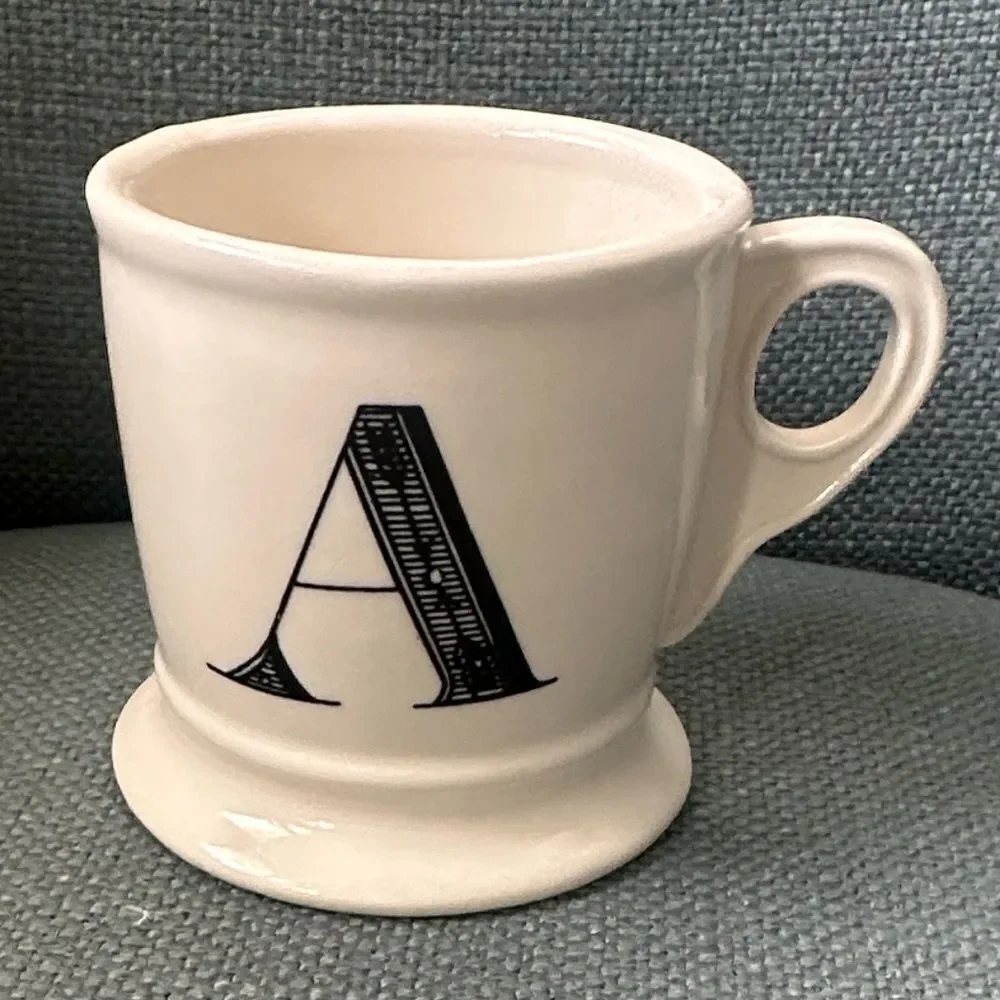 Anthropologie Monogrammed Drinking Mug